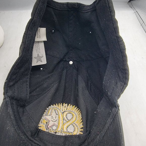 Carls Jr 80th Anniversary Hat Adjustable Employee Uniform Black Baseball Cap - Picture 7 of 9